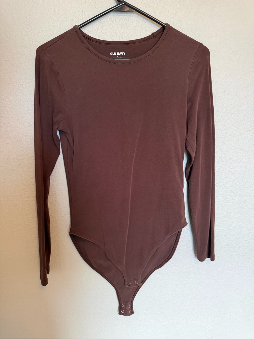Old Navy Brown Long-Sleeve Bodysuit